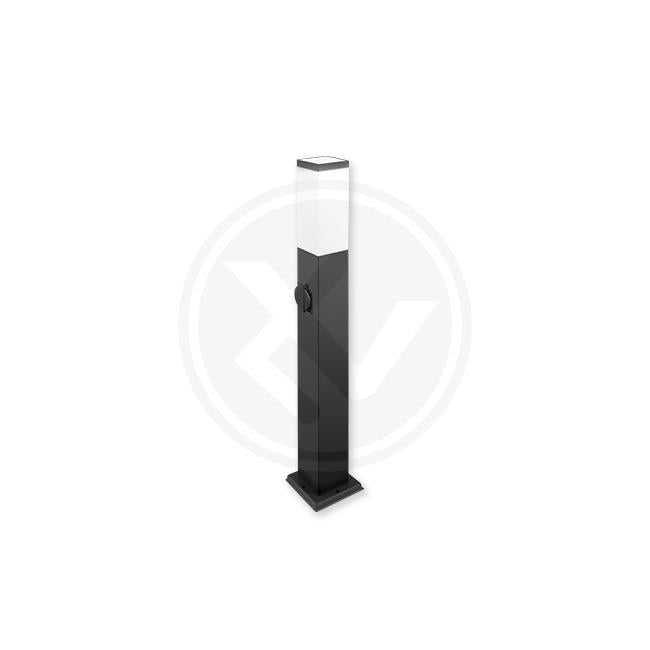 Lampe de jardin LED Filaire E27 Havane 65 cm noire – Éclairage extérieur moderne IP44