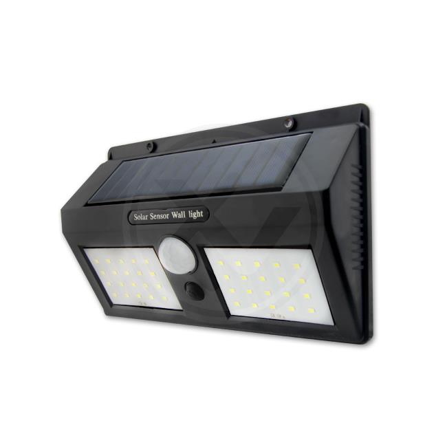 Lampe solaire LED 40xSMD avec détecteur de mouvement et crépuscule – éclairage extérieur puissant IP65