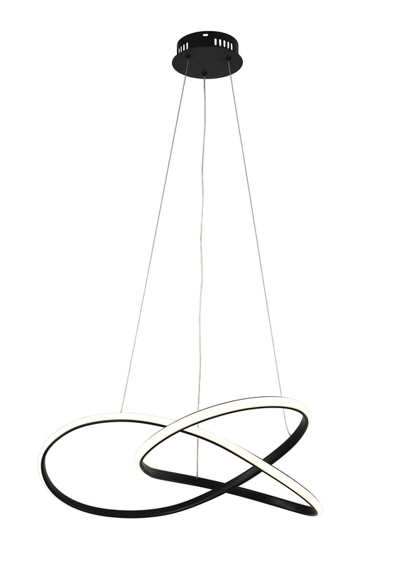 Suspension LED filaires 30W 2400 lm – Noir Sablé 3000K – AC175-265V
