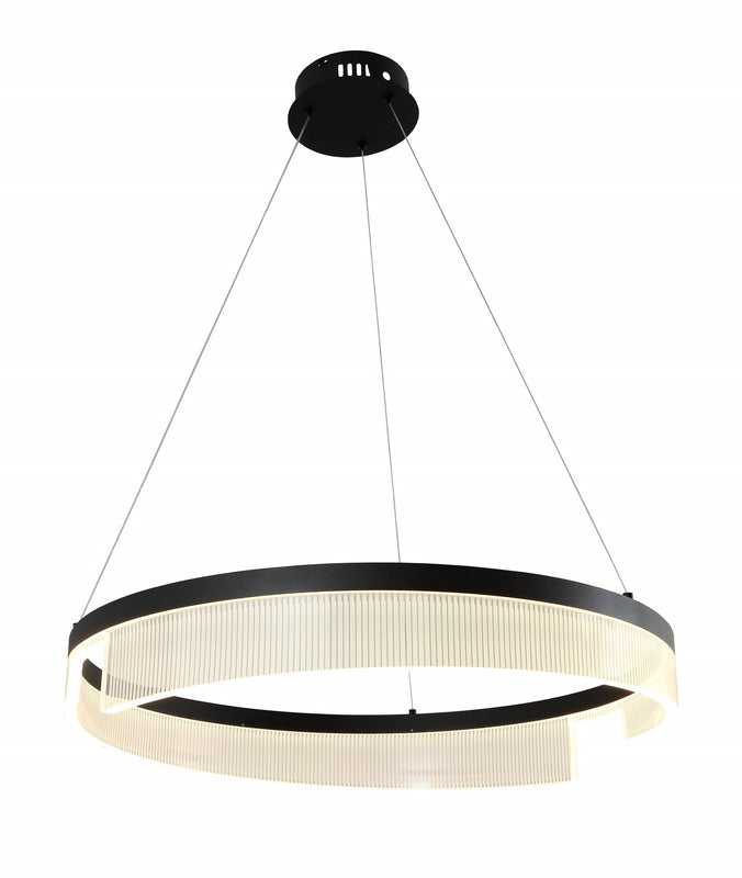 Suspension LED filaires 23W 1840 lm – Noir Sablé 3000K – AC175-265V