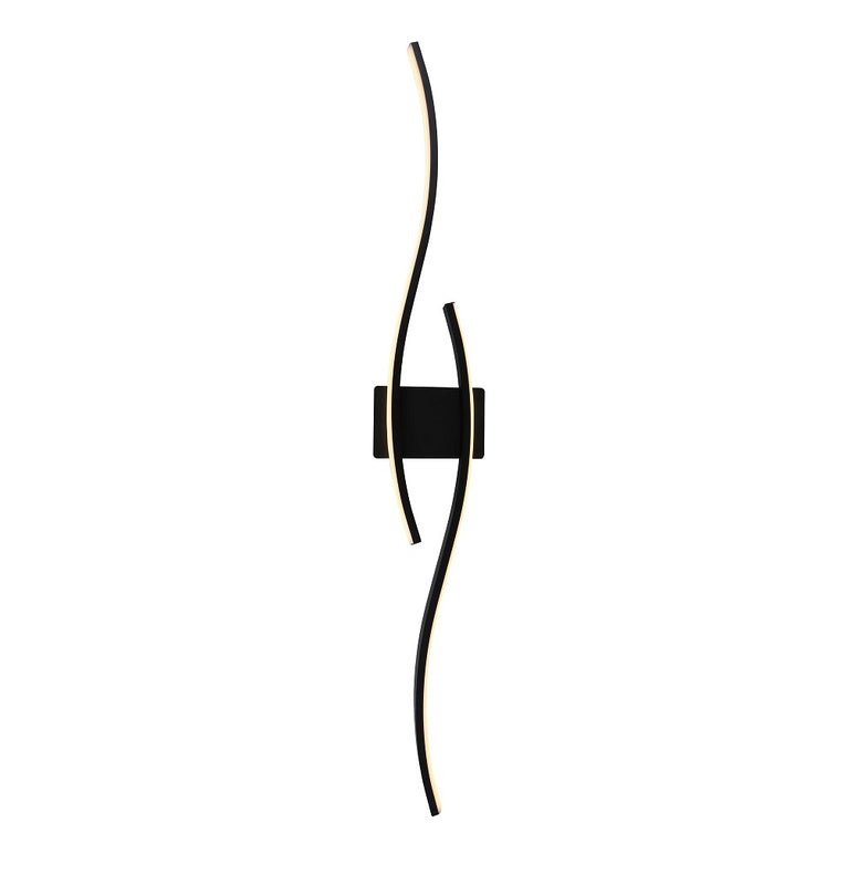 Applique murale / plafonnier LED filaires 21W 1680lm Noir Sable 3000K 175-265V – éclairage intérieur moderne