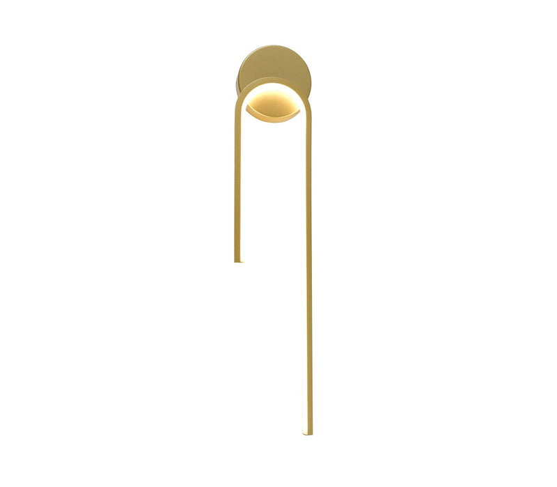 Applique murale / plafonnier LED filaires 10W 800lm Or Satiné 3000K 175-265V – éclairage intérieur moderne