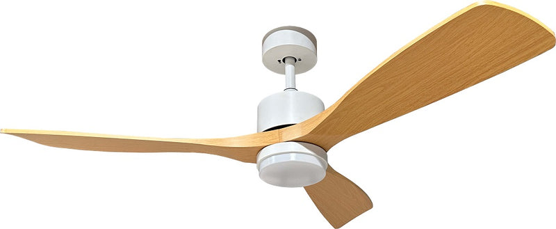 Plafonnier Ventilateur LED Filaire 18W 3CCT 1440 lm 100–240V Blanc & Bois – Télécommande