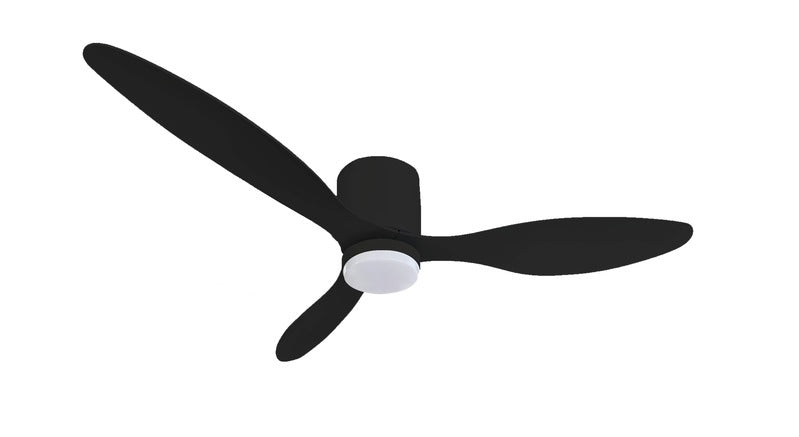 Ventilateur de plafond LED Filaire 18W 3CCT 1440lm 100-240V noir – télécommande