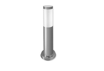 Lampe de jardin filaire LED E27 Manille 45 cm argentée – Borne extérieure moderne et élégante
