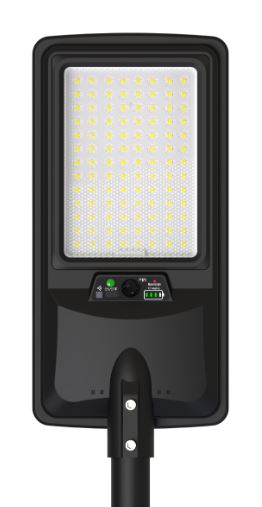 Lampadaire solaire LED 2800LM 15Ah IP65 6000K + télécommande