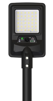 Lampadaire solaire LED 1500LM 8Ah IP65 6000K + télécommande