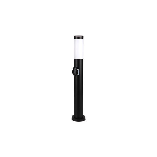 Lampe de jardin LED Filaire E27 Manille 65 cm noire – Borne extérieure moderne IP44