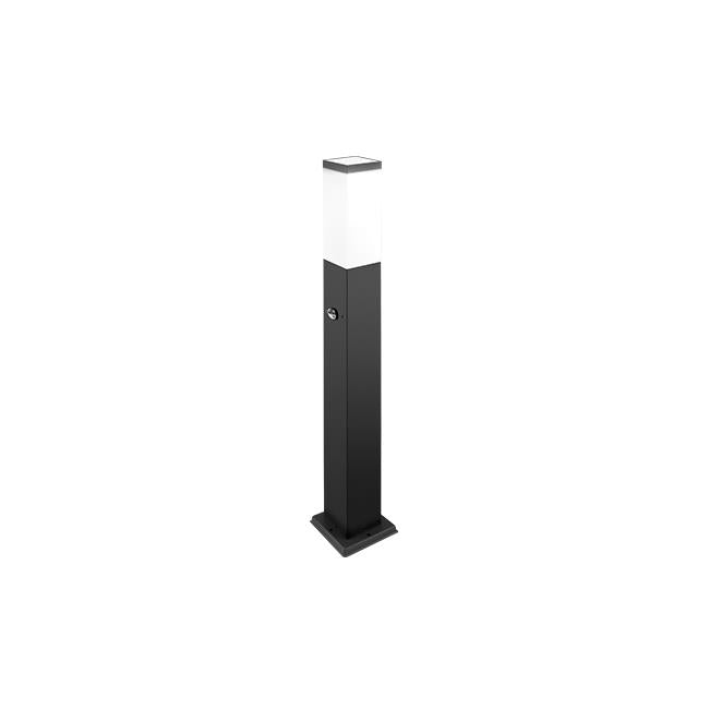 Lampe de jardin LED Filaire E27 Havane 65 cm noire avec détecteur de mouvement – Éclairage extérieur IP44