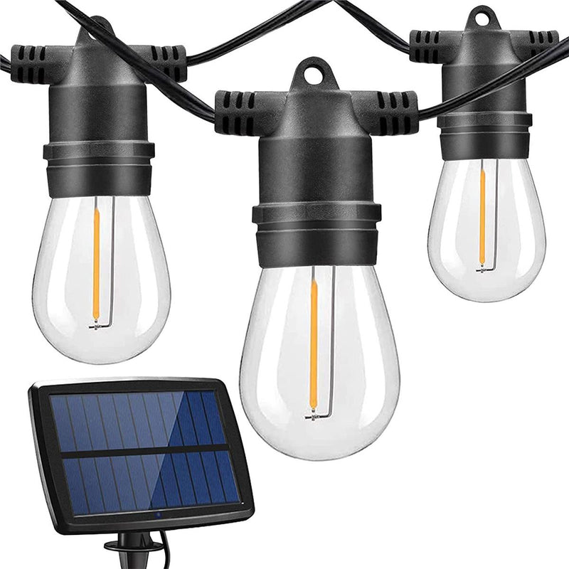 Guirlande solaire LED 10 m ronde – Éclairage extérieur décoratif autonome IP44 pour jardin, terrasse et balcon