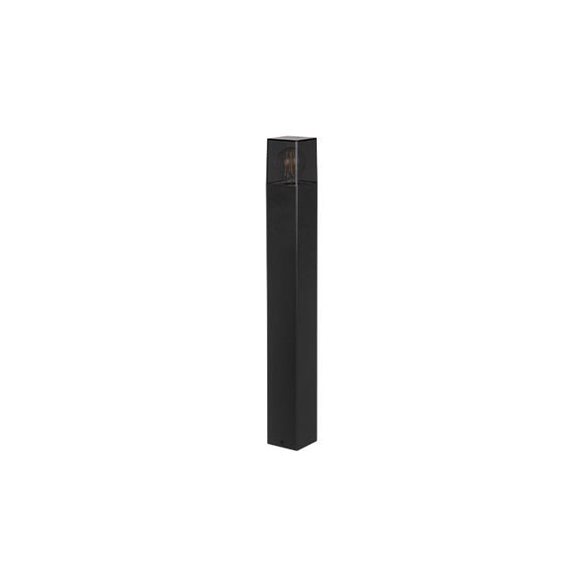 Lampe de jardin LED filaire E27 sur pied, carrée de 80 cm borne extérieure