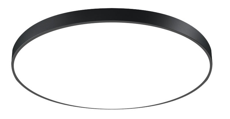 Plafonnier LED Filaire Rond 18W 80 lm/W 3000K 175–260V Noir – Puce 5630 SMD