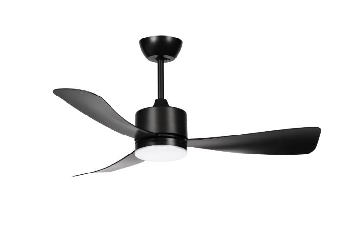 Ventilateur de plafond LED Filaire 18W 3CCT 1440lm 220-240V noir – télécommande