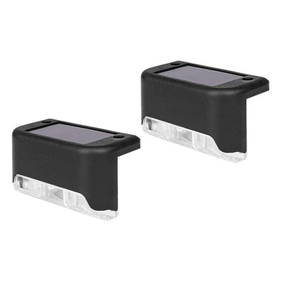 Lot de 2 lampes solaires LED pour escalier extérieur – éclairage marche mural automatique IP65