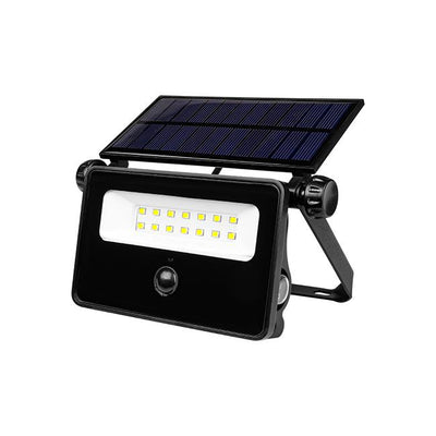 Projecteur LED Solaire Polos 10W avec Détecteur PIR – Éclairage Extérieur 4500K IP54 Autonome Noir