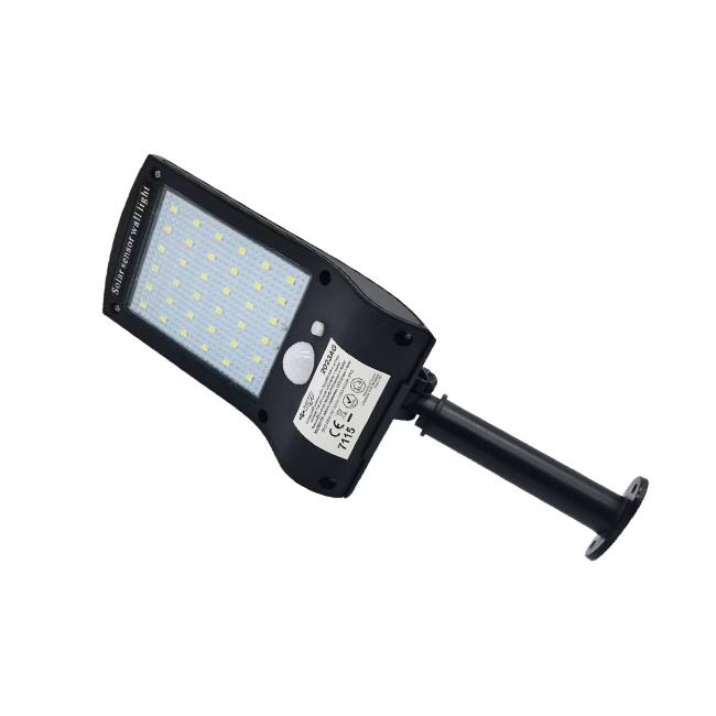 Lampe solaire LED Slim 36 SMD avec détecteur de mouvement PIR et support mural – éclairage extérieur IP65 automatique