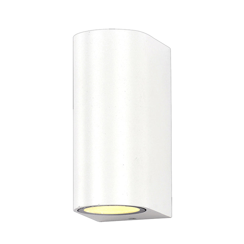 Applique Murale filaires LED Aluminium Blanc IP54 2xGU10 220-240V AC – Luminaire Extérieur Double