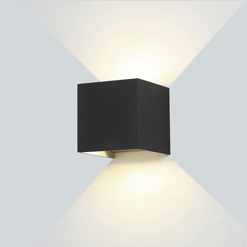 Applique Murale filaires LED Epistar 6W IP54 660LM 220-240V Noir 4000K – Corps Aluminium