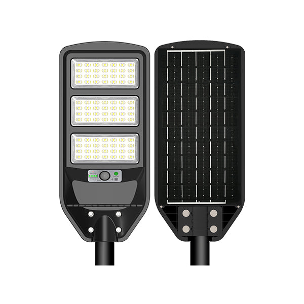Lampadaire solaire LED 1800LM 12Ah IP65 + télécommande