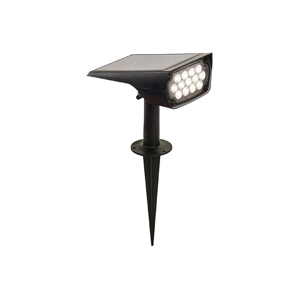 Lampe à piquer solaire LED 2W 3000K 3,7V 1800mAh IP65 – éclairage extérieur