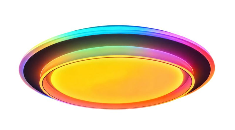 Plafonnier LED Filaire 40W + RGB 10W Blanc 3CCT à Mémoire avec Télécommande