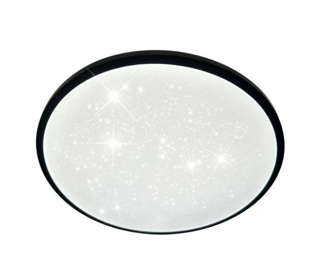 Plafonnier LED Filaire 24W Noir/Blanc 3CCT à Mémoire avec Télécommande – 2880 lm