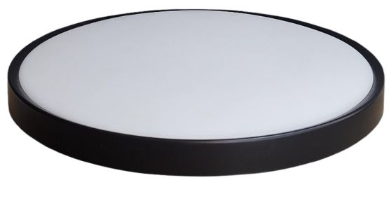 Plafonnier LED Noir filaires 18W + 6W 3CCT IP65 100LM/W 220-240V – Éclairage Blanc Réglable