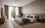 Plafonnier LED Filaire Gris-Beige 60W 75LM/W CCT avec Interrupteur DIP