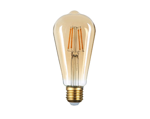 Ampoule LED filaire Bougie ST64 E27 6W 540LM 2500K Verre Doré 220-240V