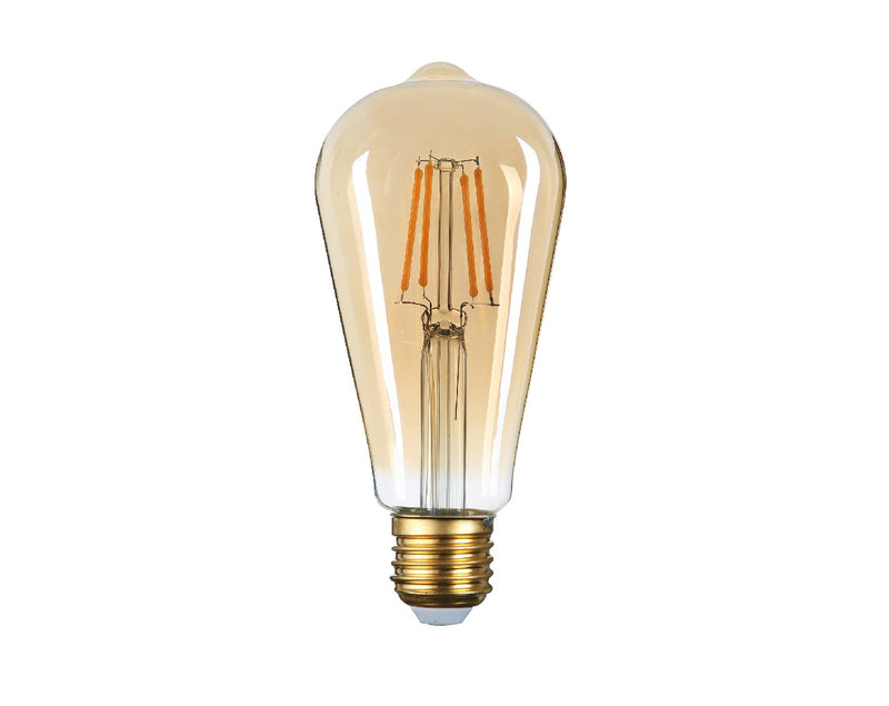Ampoule LED filaire Bougie ST64 E27 6W 540LM 2500K Verre Doré 220-240V