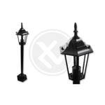 Lampe Filaire d’extérieur  Victoria E27 – Borne de jardin 105 cm sur pied design noir