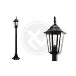 Lampe Filaire d’extérieur  Victoria E27 – Borne de jardin 105 cm sur pied design noir