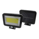 Projecteur LED Solaire COB avec Détecteur PIR – Éclairage Extérieur IP54 4500K Noir Autonome et Économique