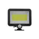 Projecteur LED Solaire COB avec Détecteur PIR – Éclairage Extérieur IP54 4500K Noir Autonome et Économique