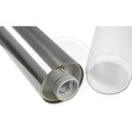Lampe  de jardin LED Filaire E27 Manila 90 cm argentée – Borne extérieure moderne et élégante