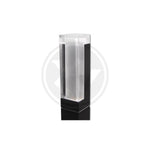 Lampe de jardin filaire LED 7W Lora 50 cm noire – Borne extérieure moderne et économe en énergie