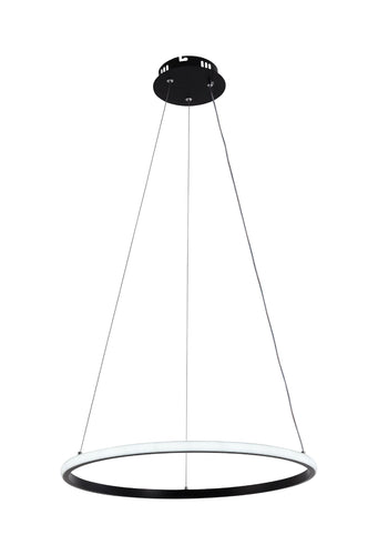 Suspension LED Filaire 30W 2080 lm – Noir CCT 3000K à 6000K – Dimmable avec Télécommande