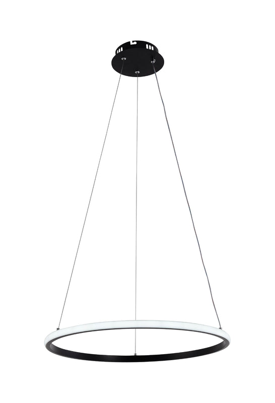 Suspension LED Filaire 30W 2080 lm – Noir CCT 3000K à 6000K – Dimmable avec Télécommande