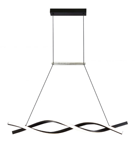 Suspension LED filaires 28W 2240 lm – Noir Sablé 3000K – AC175-265V