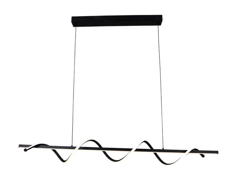 Suspension LED filaires 30W 2400 lm – Noir Sablé 3000K – AC175-265V