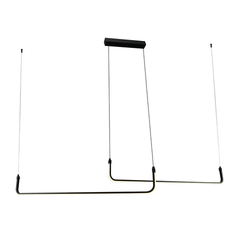 Suspension LED filaires 25W 2000 lm – Noir Sablé 3000K – AC175-265V