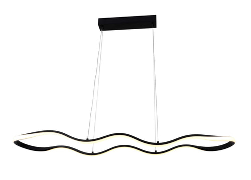 Suspension LED filaires 24W 1920 lm – Noir Sablé 3000K – AC175-265V