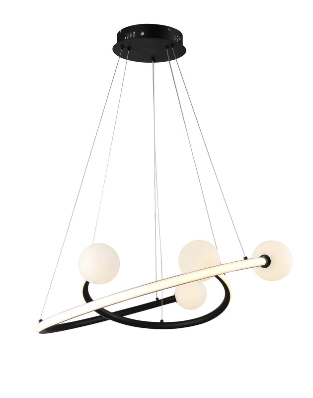Suspension LED filaires 36W 2880 lm – Noir Sablé 3000K – AC175-265V
