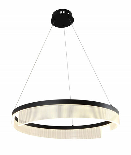 Suspension LED filaires 23W 1840 lm – Noir Sablé 3000K – AC175-265V