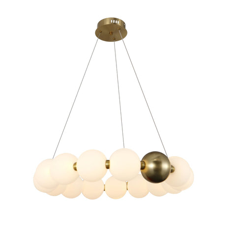 Suspension LED filaires 27W 2160lm Cuivre/Blanc 3000K 175-265V – éclairage intérieur moderne