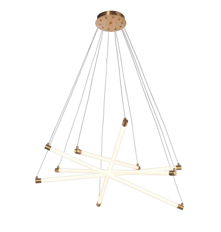 Suspension LED filaires 35W 2800lm Cuivre 3000K 175-265V – éclairage intérieur moderne