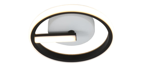 Plafonnier LED filaires 7W 560lm Noir 3000K 175-265V – éclairage intérieur moderne