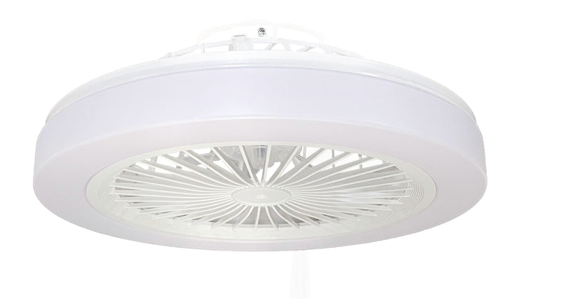 Plafonnier Ventilateur LED Filaire 36W 2880lm 3 Températures de Couleur 100-240V Blanc avec Télécommande