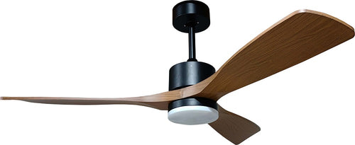 Plafonnier Ventilateur LED Filaire 18W 3CCT 1440 lm 100–240V Noir & Bois – Télécommande