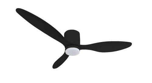 Ventilateur de plafond LED Filaire 18W 3CCT 1440lm 100-240V noir – télécommande